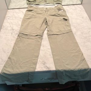 Columbia active khaki pant,  with zip out legs to make into shorts. Size 12